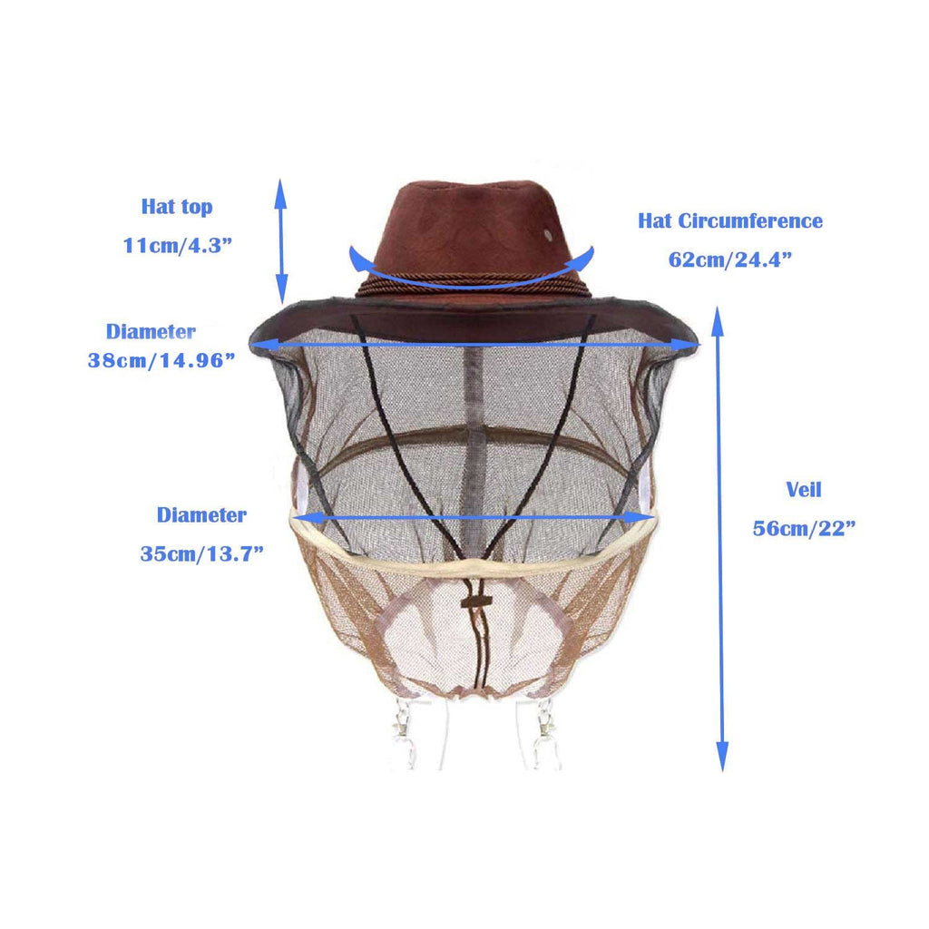 Cowboy-hat with veil