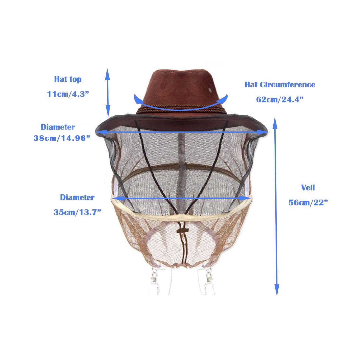 Cowboy-hat with veil