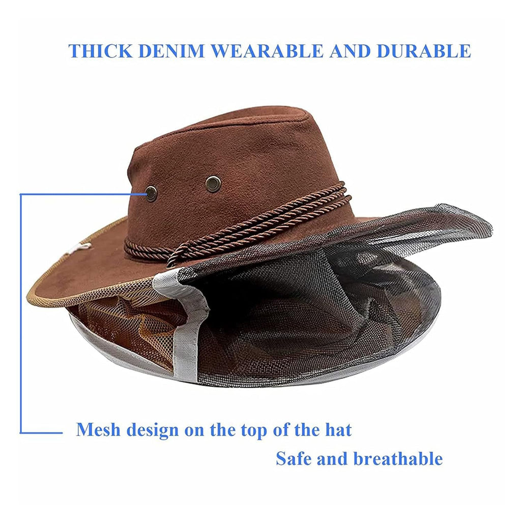 Cowboy-hat with veil