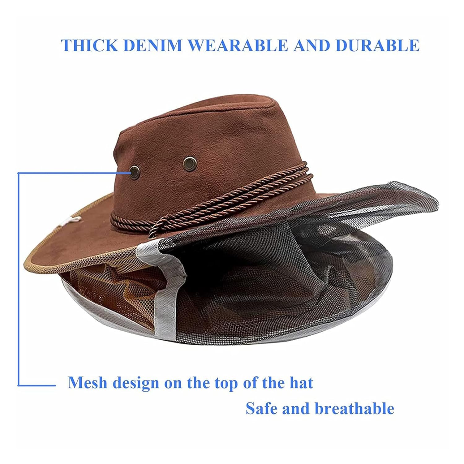 Cowboy-hat with veil